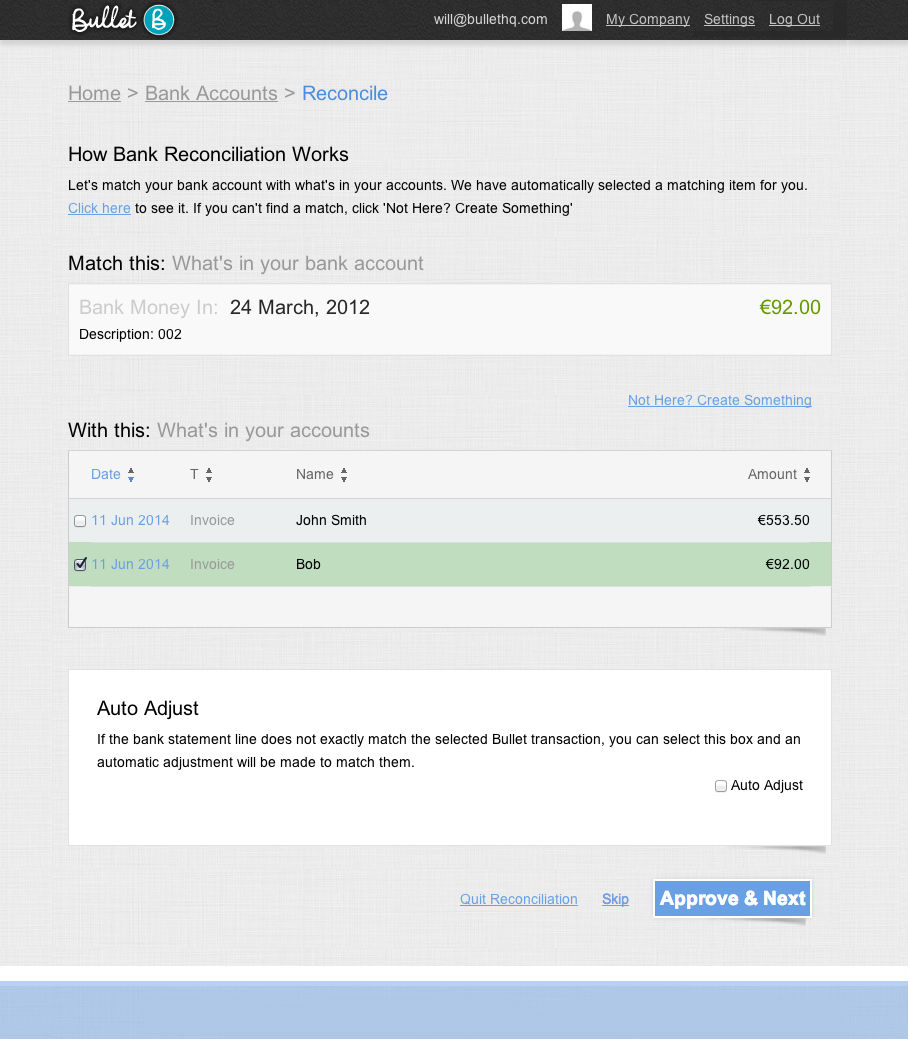 Bank Reconciliation